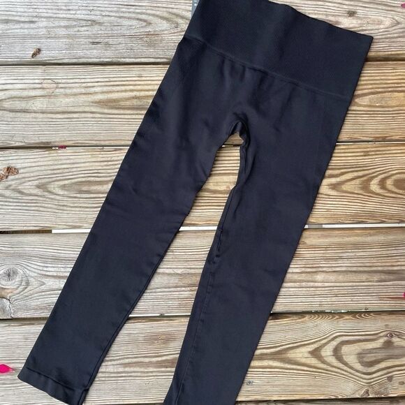 NUX black moderate compression leggings L - Picture 2 of 5